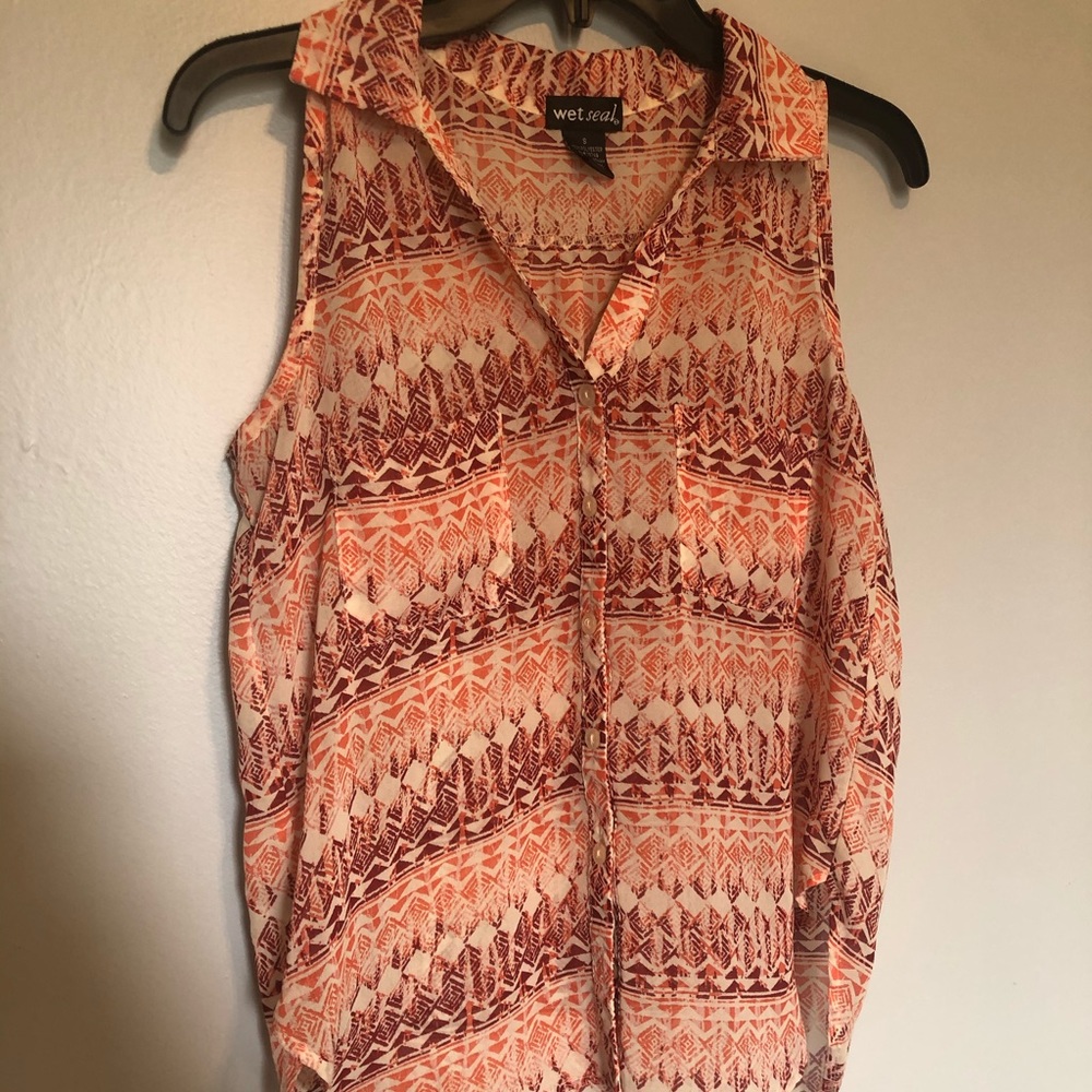 Silk Sleeveless Top